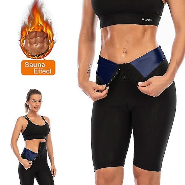 Midjetränare Svett Bastu Byxor Kroppsformare Slimming Byxor Dam Waist trainer Magen Hot Thermo Sweat Leggings Fitness Träning,9 To Point Byxor Silve 2XL 3XL