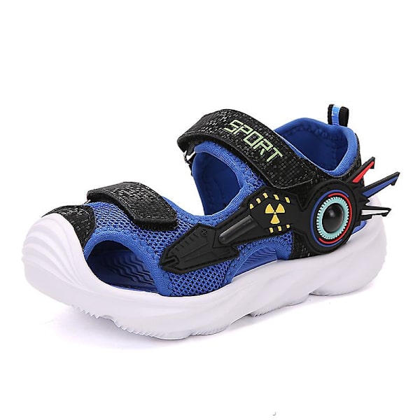 Barns strandtofflor Modesandaler Utomhus Halkfria inomhusskor 2101-3 BlackBlue 30