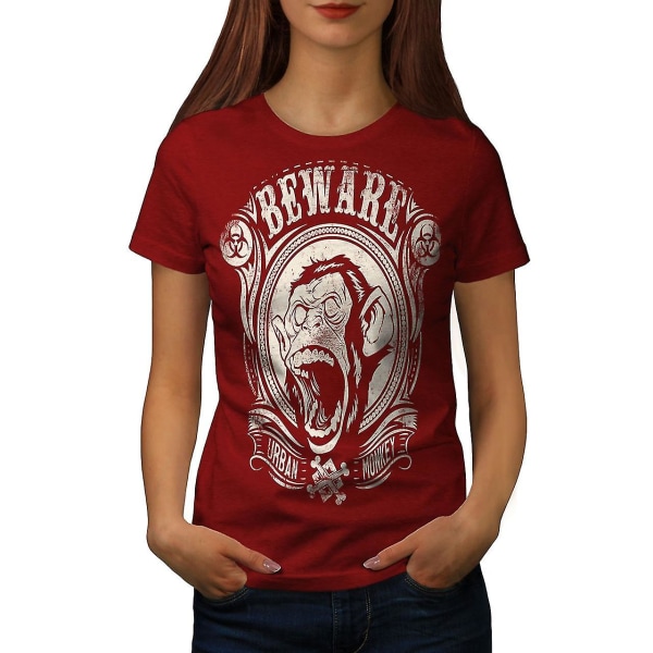 Se upp Monkey Vintage Women Redt-shirt 3XL