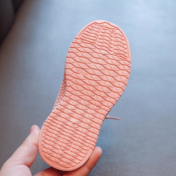 Sneakers som andas löparskor Mode Pojkar Flickor Sportskor 3A1363 Pink 32