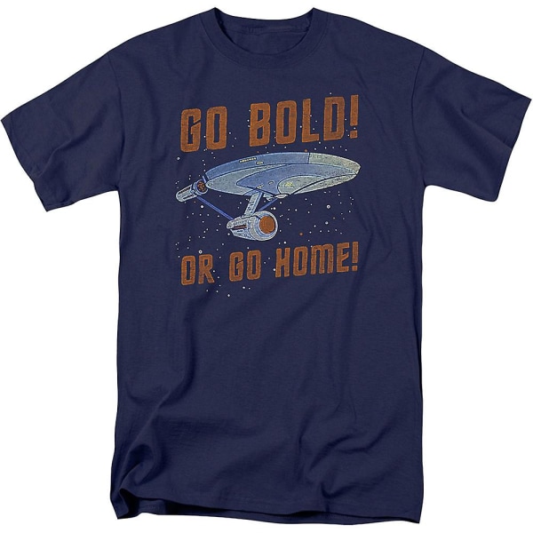 Go Bold or Go Home Star Trek T-shirt XXXL