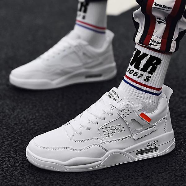 Herrsneakers Air Cushion Andas Sports löparskor 2Dk38 White 44