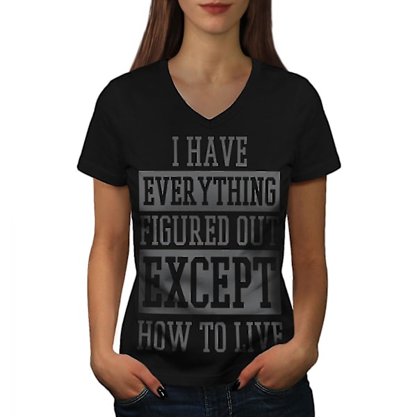 How To Live Joke Funy Women T-shirt L