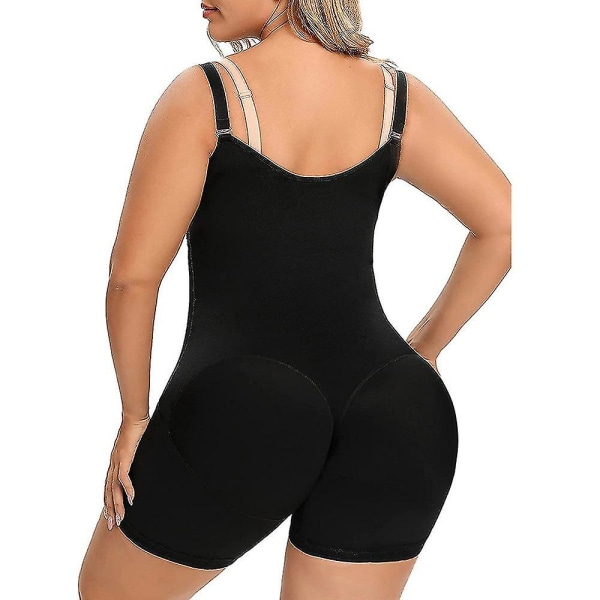 Fajas Colombianas Moldeadoras Efter operation Kompressionsplagg Open Body Shaper Krok Gördel Shapewear Postpartum Dam,svart XXL