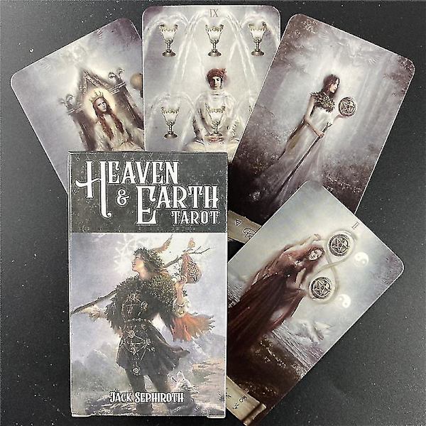 Heaven Earth Tarot Cards With Pdf Guidebook English Version Tarot Cards Däck Brädspel för personligt bruk 78st78st Tt29