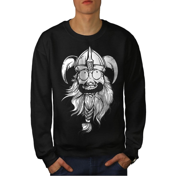 Crazy North Joke Men Blacksweatshirt | Wellcoda S