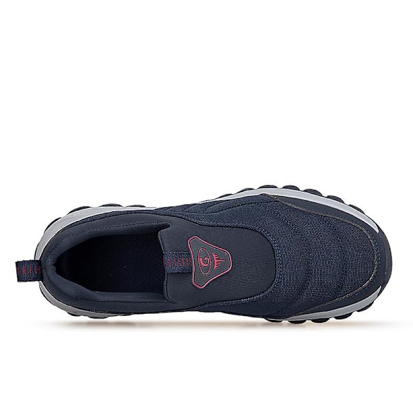 Män Kvinnor Sneakers Andningsbara promenadskor Mode Sportskor Äldreskor Yj9207 DarkBlue 41
