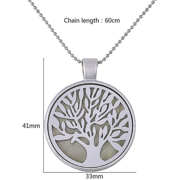 3st Tree Of Life Chain Halsband Tree Of Life Chain Halsband Luminous Pendant Present