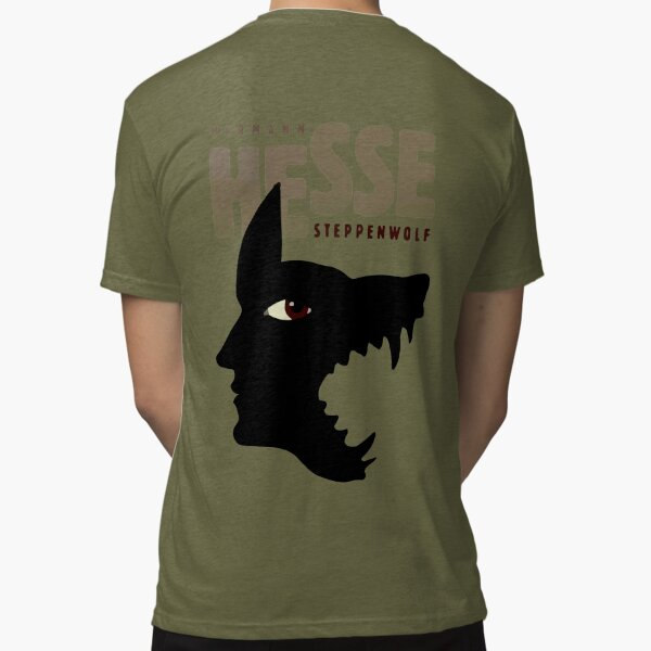 Hermann Hesse Tri-blend T-shirt Green L_Back