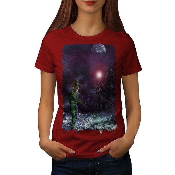 T-shirt för kvinnor för Halloween Night Horror XL