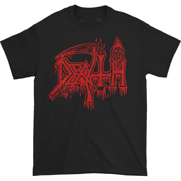 Death Classic Logo (röd på svart) T-shirt S