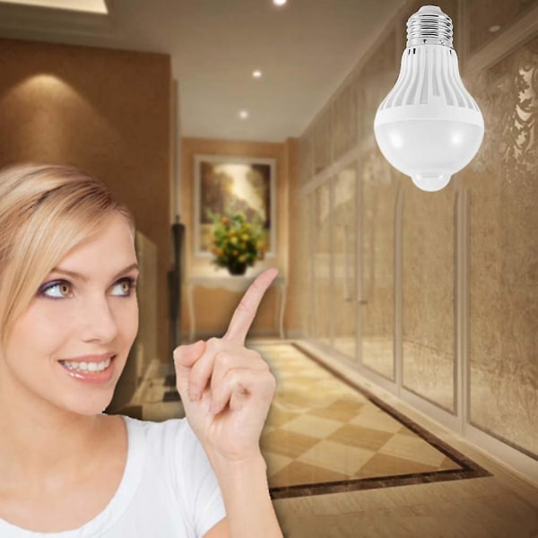 Led rörelsesensor Lampa Infraröd Kroppslampa Nattljus för trapphallen