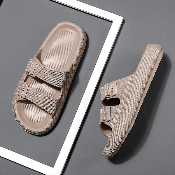 Herrsandaler Halkfria strandskor Modetofflor Fr2885 Khaki 41