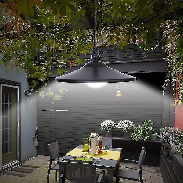 Lampor Solar Shed Light Switch Fjärrkontroll LED Garage Light Indoor Solar Pendellampa