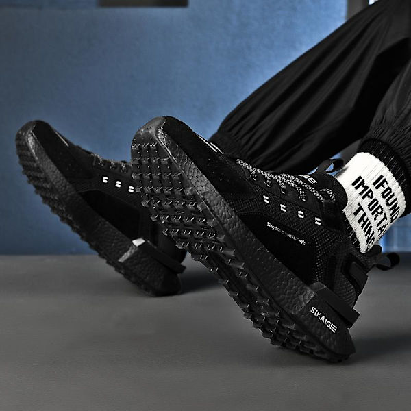 Herrskor Sport Löparskor Mode Sneakers 2C1699 Black 42