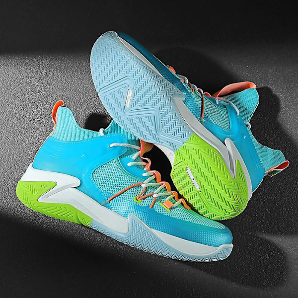 Basketskor för män Mode Halkfria sneakers Andas sportskor 2Lq8 Blue 41
