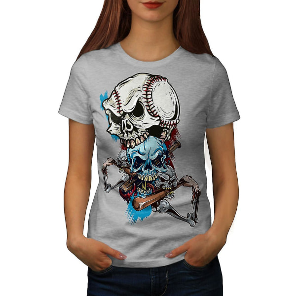 Baseball Sport Goth T-shirt för kvinnor XL