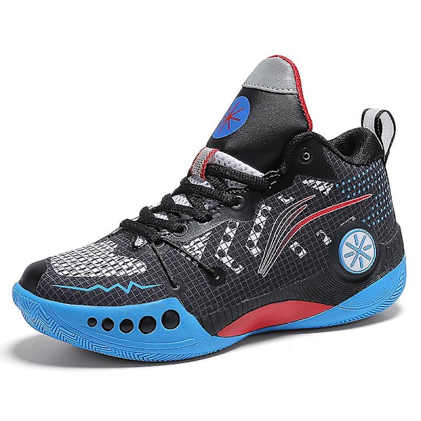 Barn Basketskor Mode Pojkar Flickor Sneakers Andas Sportskor 2207 Black 33
