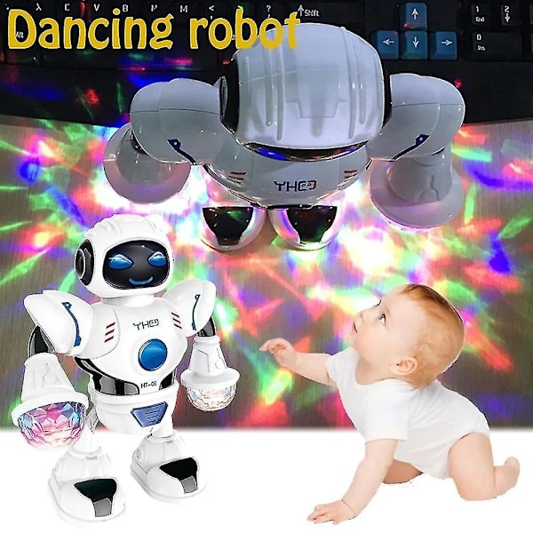 Elektronisk Robert Toy Smart Space Astronaut Walking Dancing Robot med ljus och ljud