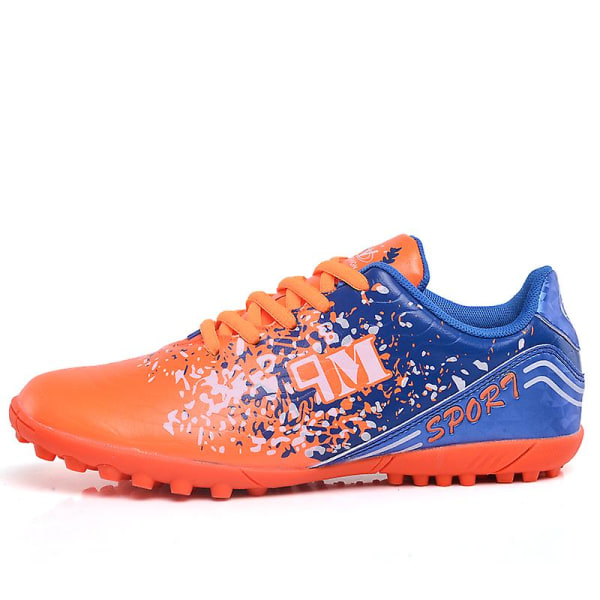 Fotbollsskor för barn Pojkar Fotbollsskor Grästräning Sport Skor Sneakers 3B511 Orange 34