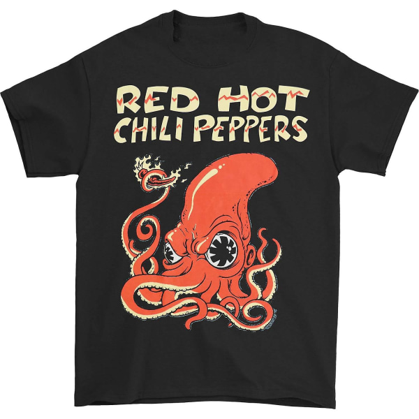 Red Hot Chili Peppers Fire Squid T-shirt Black XXXL