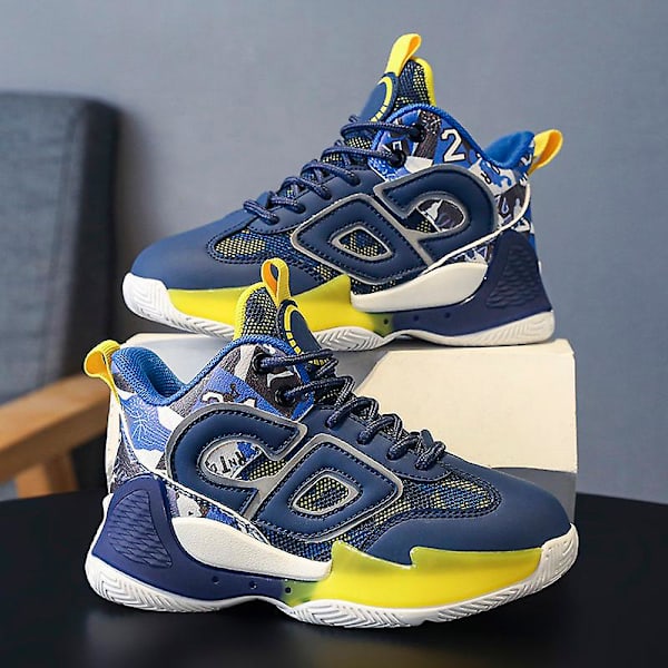 Pojkar Flickor Sneakers Andas löparskor Mode Sportskor L830 Blue 34