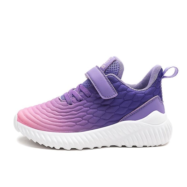 Barn Sneakers Pojkar Basketskor Halkfria Barn Sportskor 3Bzx775 Purple 28