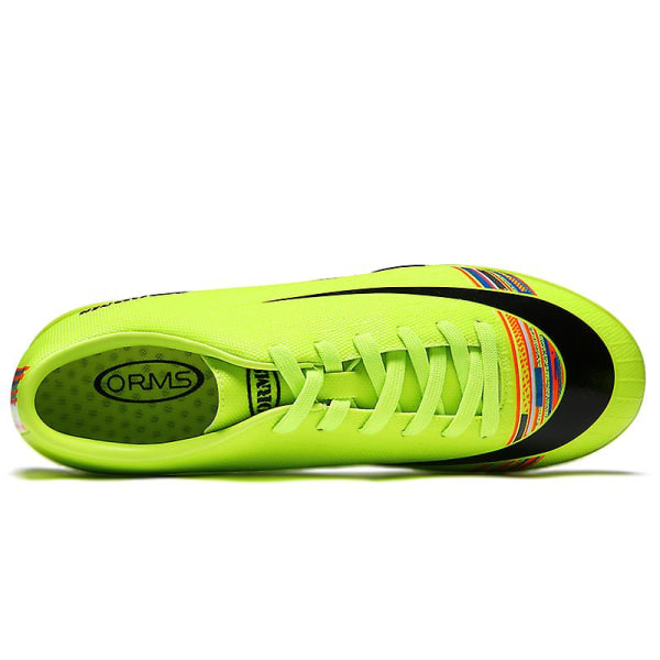 Fotbollsskor för män Halkfria fotbollsskor för män, Gräs Fotbollssneakers M9065 Green 35