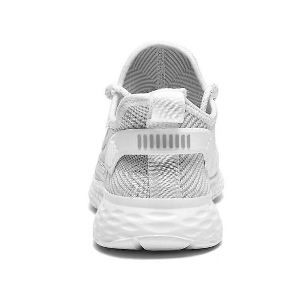 Herr Casual Bekväma Sneakers Andas löparskor 6937 White 47