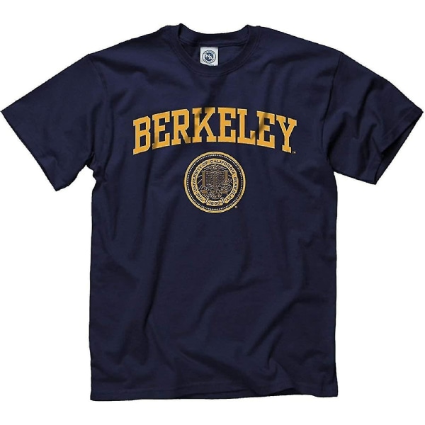University Of California Berkeley Arch & Seal T-shirt för män - Marinblå S