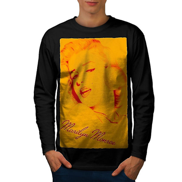 Marilyn Face Men Långärmad T-shirt M