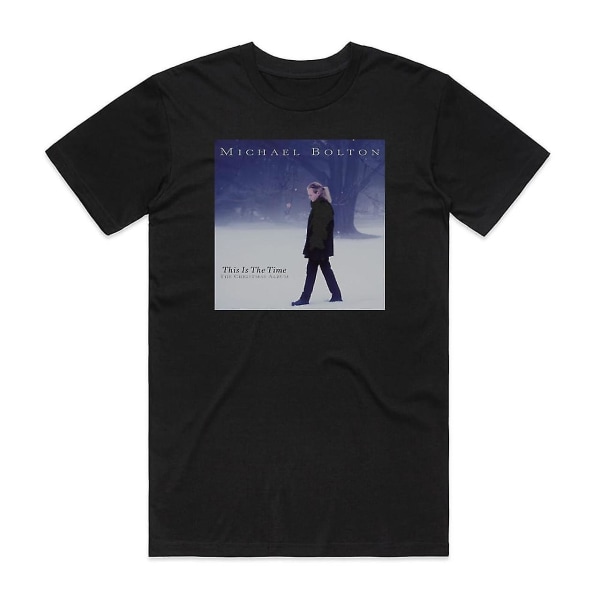 Michael Bolton This Is The Time The Christmas Album T-shirt Svart S