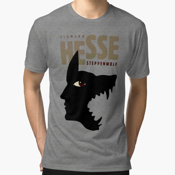 Hermann Hesse Tri-blend T-shirt Grey S_Front