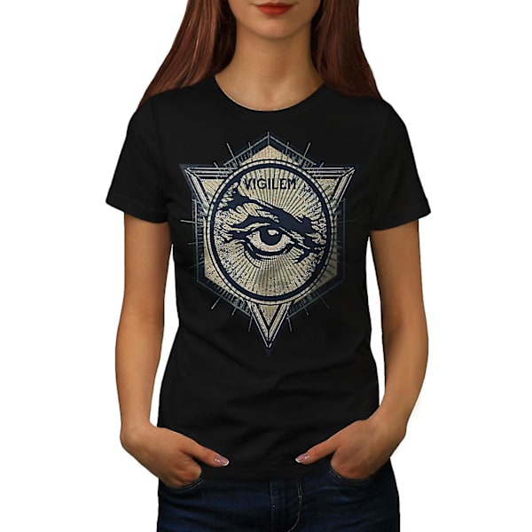 Vintage Triangel Women Blackt-shirt L