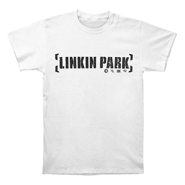 Linkin Park Bracket Logo Vit T-shirt M