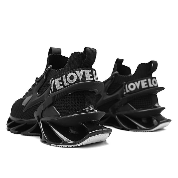 Basketskor för män Aldult Bekväma Sneakers Utomhussportskor 3B2081 Black 40