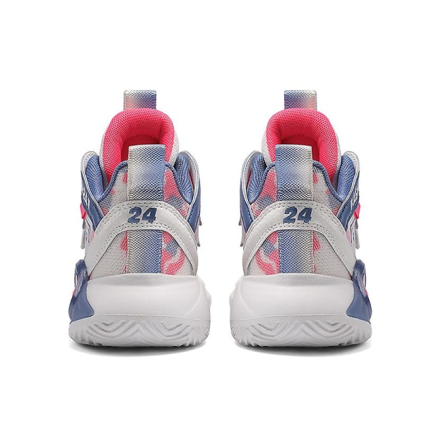 Barn Sneakers Pojkar Basketskor Halkfria Barn Sportskor 3B2325 WhitePink 40