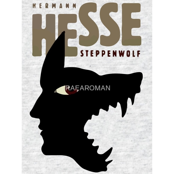 Hermann Hesse Tri-blend T-shirt White Fleck S_Back