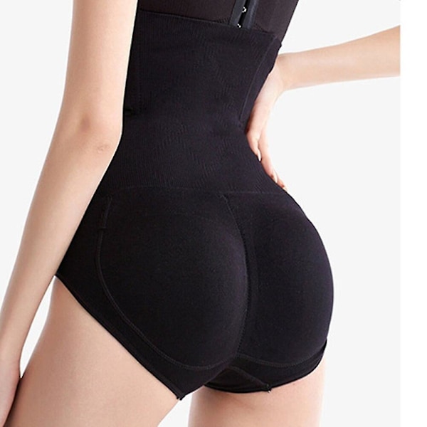 Kvinnors hög midja Fake Ass Butt Lifter Pant Seamless Shapewear Hip Enhancer Booty Pad Push Up Underkläder Butt Butt Body Shaper,svart 02 3XL 4XL