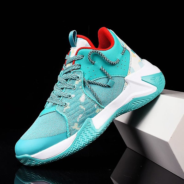 Basketskor för män Mode Halkfria sneakers Andas sportskor G011 Blue 41