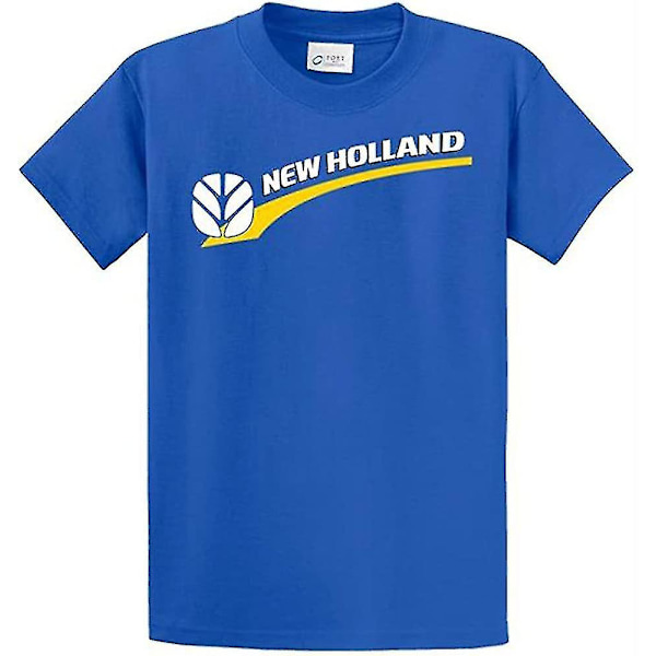 New Holland Tractor Logo Blå kortärmad T-shirt M Fyndiq