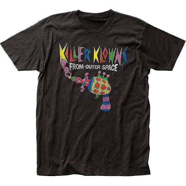 Killer Klowns från yttre rymden Popcorn print på en smal bomullsskjorta för män 2XL