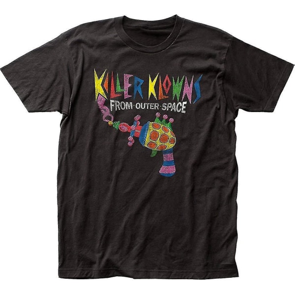 Killer Klowns från yttre rymden Popcorn print på en smal bomullsskjorta för män L