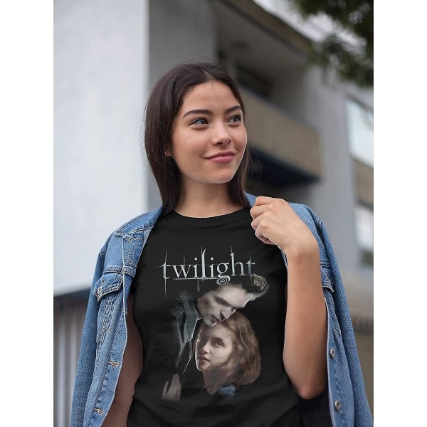 Twilight T-shirt Ed And Bella Dam Kortärmade T-shirts Twilight Movies Grafiska T-shirts för kvinnor 2XL