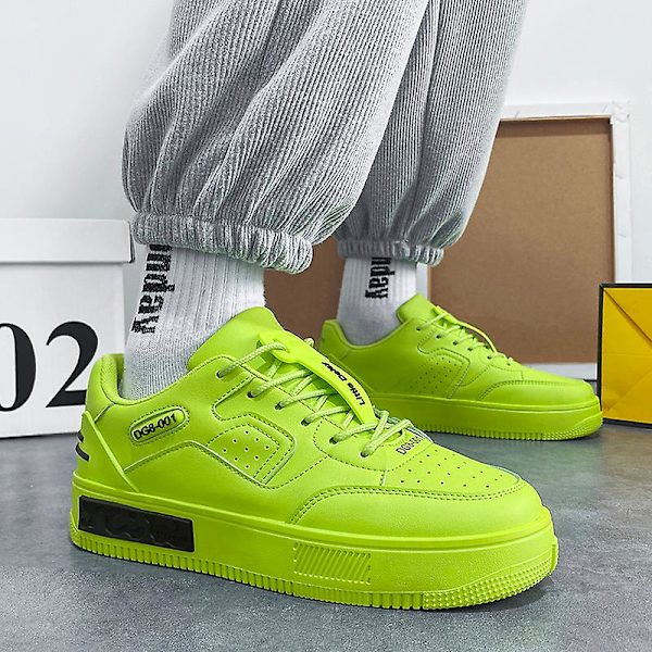 Herrskor Mode Sneakers Andas halkfria Casual Shoes Pd91 Green 44