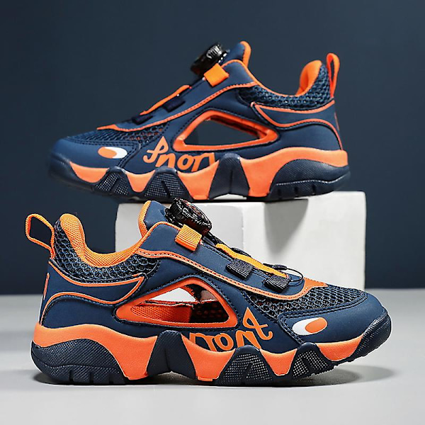 Sneakers för pojkar Andas löparskor Mode Sportskor 3C0372 Blue 37