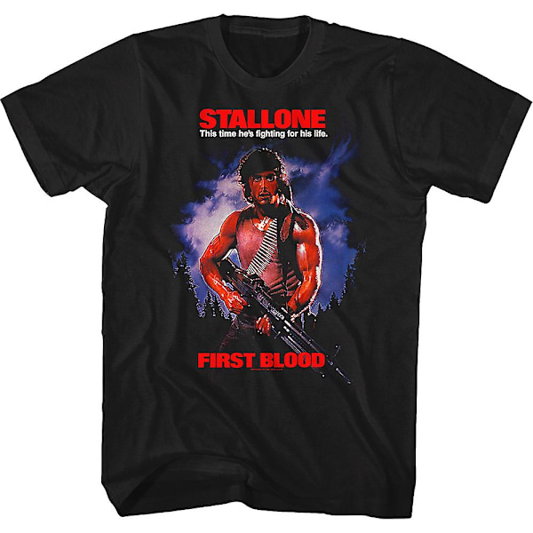 Första blodaffischen Rambo T-shirt M