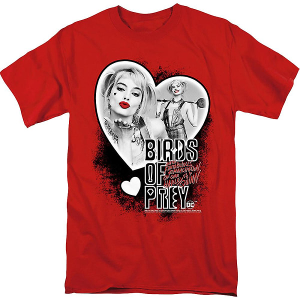 Harley Quinn Heart Collage Birds Of Prey T-shirt L