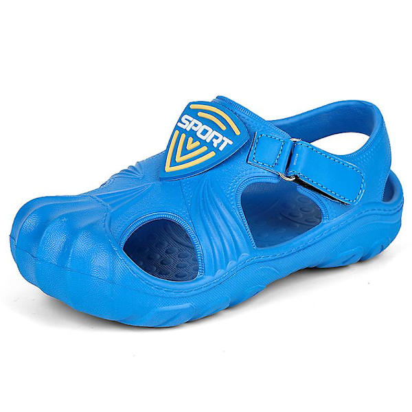 Strandtofflor för barn Modesandaler Utomhus Halkfria inomhusskor L08Jt Blue 34