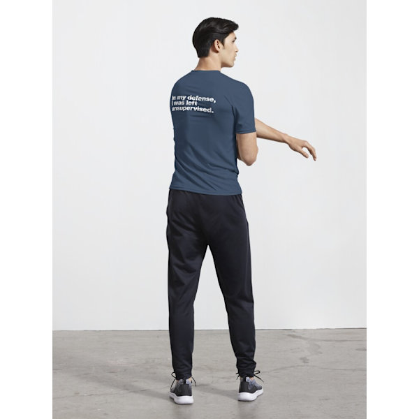 Till mitt försvar lämnades jag utan uppsikt. Aktiv T-shirt Navy XL_Back